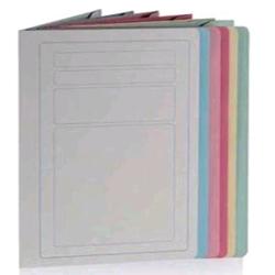 Brefiocart manilla cartellina semplice in cartoncino con stampa 330X250 mm azzurro conf 100 pz.