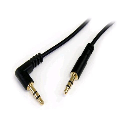 STARTECH CAVO AUDIO STEREO SLIM 1 X JACK 3.5 MM 1 X JACK 3.5 MM 90∞ 1,8 M NERO