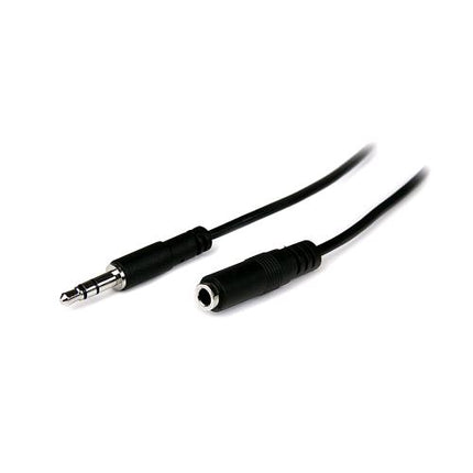 STARTECH CAVO AUDIO PROLUNGA 1 X M JACK 3.5 1 X F JACK 3.5 MM 1 M NERO
