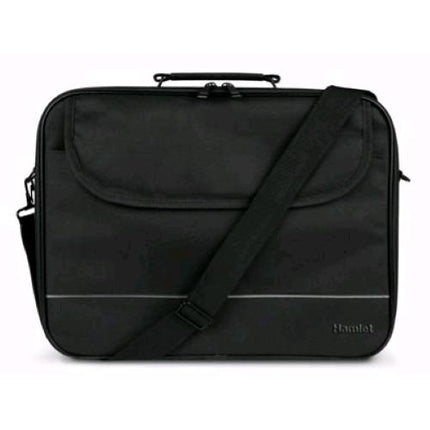 HAMLET BUSINESS TRAVEL BORSA PER NOTEBOOK DA 15.6" CON TRACOLLA IN POLIESTERE NERO