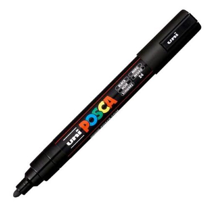 OSAMA POSCA MEDIO MARCATORE A TEMPERA PUNTA TONDA 1.8/2.5 mm NERO CONF 6 Pz.