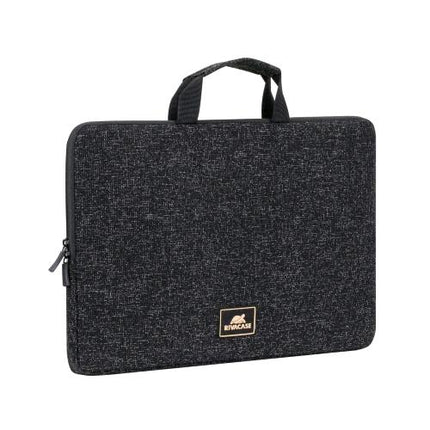RIVACASE BORSA NOTEBOOK FINO A 15.6" IN POLIESTERE CHIUSURA ZIP NERA