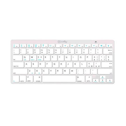 CELLY TASTIERA MINI WIRELESS SILVER BIANCO