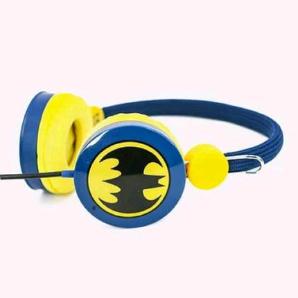 OTL CUFFIE BAMBINI BATMAN ALTOPARLANTE 40 MM CONNETTORE 3.5 MM COLORE BLU GIALLO