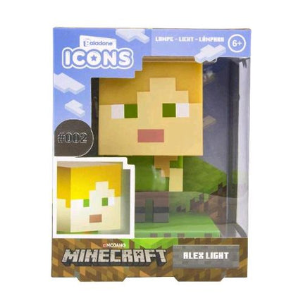 PALADONE MINECRAFT ALEX ICON LIGHT MINI LAMPADA DA NOTTE MULTICOLORE