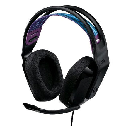 LOGITECH G335 CUFFIA GAMING CON MICROFONO CABLATA JACK 3.5 MM COLORE NERO