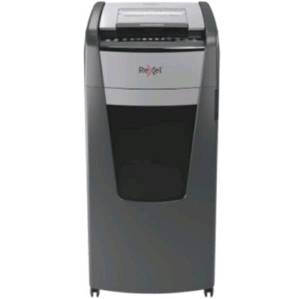 REXEL OPTIMUM AUTOFEED+ 600X DISTRUGGIDOCUMENTI A FRAMMENTO CESTINO 110 LT CAPACITA' 600 FOGLI CON ROTELLE GRIGIO