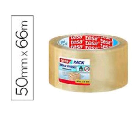 TESA NASTRO PER IMBALLAGIO EXTRA RESISTENTE IN PVC 50 mm X 66 MT TRASPARENTE CONF 6 Pz.