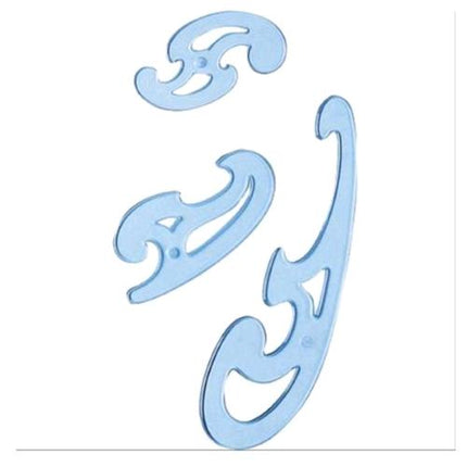 ARDA KIT 3 CURVILINEE AZZURRO TRASPARENTE