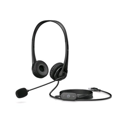HP CUFFIE CON MICROFONO 1 X USB TIPO A COMANDI INTEGRATI NEL CAVO NERO