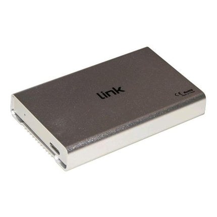 LINK BOX ESTERNO PER HDD SATA 2.5" USB 3.0 FINO A 12.5 MM DI SPESSORE ALLOGGIAMENTO IN ALLUMINIO ARGENTO