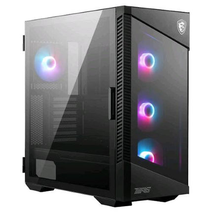 MSI MPG VELOX 100R CASE MID-TOWER GAMING E-ATX ATX MATX MINI-ITX 2xVETRO TEMPERATO 7 SLOT ESPANSIONE 4 VENTOLE ARGB DA 120 MM MYSTIC LIGHT SYNC USB TYPE-C BLACK