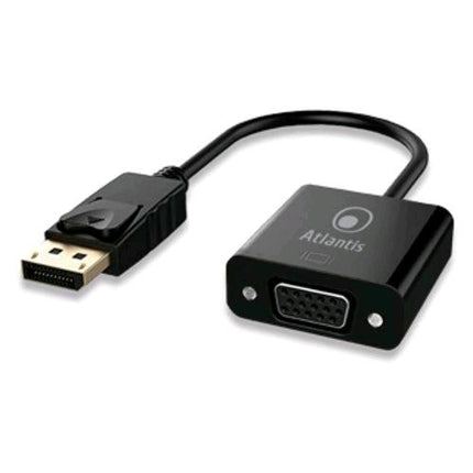 ATLANTIS A04-DP_VGA CAVO ADATTATORE DISPLAY PORT DP A VGA 15 PIN 20 CM NERO