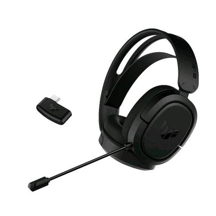 ASUS TUF GAMING H1 WL CUFFIA GAMING WIRELESS A PADIGLIONE AUDIO SURROUND 7.1 CON BASSI PROFONDI MICROFONO CERTIFICATO DISCORD E TEAMSPEAK BLACK