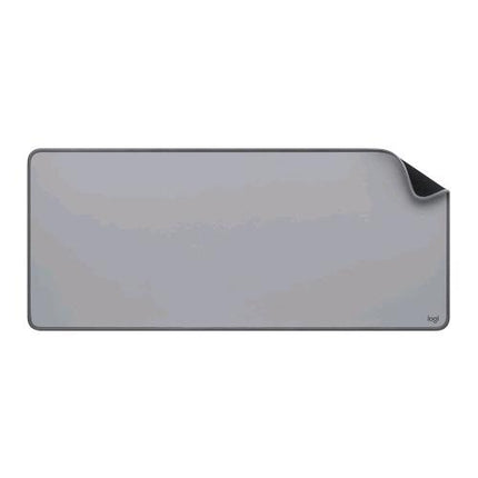 LOGITECH DESK MAT STUDIO SERIES TAPPETINO PER MOUSE CON BASE IN GOMMA RESISTENTE AGLI SCHIZZI BORDI CUCITI GRIGIO