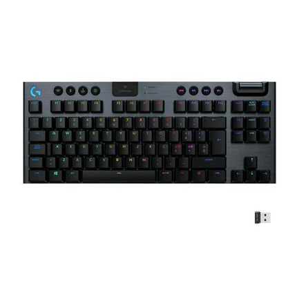 LOGITECH G915 TKL TASTIERA GAMING MECCANICA LIGHTSPEED WIRELESS RGB SENZA TASTIERINO NUMERICO CONTROLLI MULTIMEDIALI DEDICATI LAYOUT ITALIANO CARBONIO BLACK