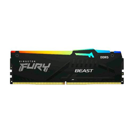 KINGSTON FURY BEAST RGB MEMORIA RAM 1x16GB 5.600Hz TIPOLOGIA DDR5 TECNOLOGIA DIMM BLACK