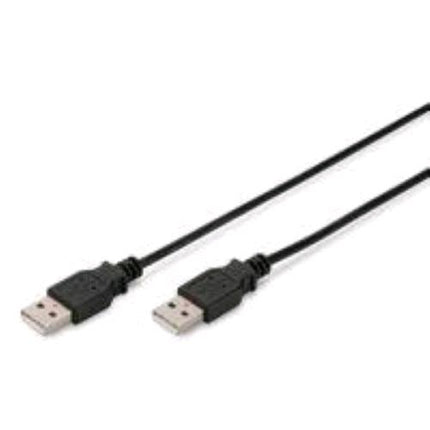 DIGITUS CAVO USB 2.0 CON CONNETTORE TIPO A MASCHIO/MASCHIO 1.8 MT NERO