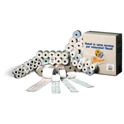 ROTOMAR ROTOLI IN CARTA TERMICA PER CASSA 57.5 mm X 80 MT ANIMA 12 mm CONF 10 Pz.