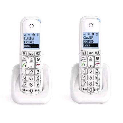 ALCATEL XL785 DUO TELEFONO ANALOGICO/DECT CORDLESS CON VIVAVOCE FUNZIONE SMART 30 MINUTI DI SEGRETERIA TELEFONICA FUNZIONE VIP 3 TASTI MEMORIA DIRETTA BIANCO
