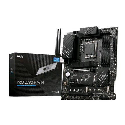 MSI PRO Z790-P WIFI SCHEDA MADRE ATX SUPPORTA PROCESSORI INTEL CORE DI 12A E 13A GENERAZIONE LGA 1700 DRMOS 55A DDR5 MEMORY BOOST 7000+MHZ/OC PCIE 5.0 E 4.0 X16 4 X M.2 GEN4 WI-FI 6E 2.5G LAN