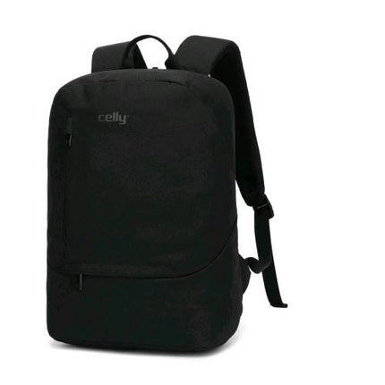 CELLY DAYPACK ZAINO PER NOTEBOOK DA 15.6" IN POLIESTERE 3 SCOMPARTI NERO