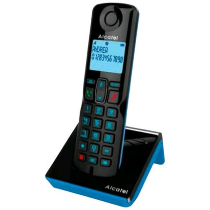 ALCATEL S280 SOLO CORDLESS DECT CON VIVAVOCE 3 TASTI CHIAMATA RAPIDA BLUE/BLACK