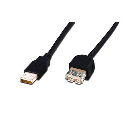 DIGITUS CAVO USB 2.0 MASCHI/FEMMINA 3 MT NERO