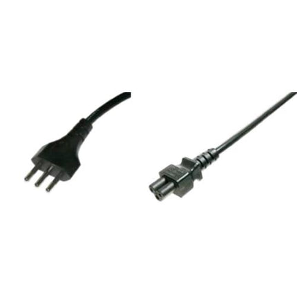 DIGITUS CAVO ALIMENTAZIONE SPINA ITALIANA TRIPOLARE 10A A PRESA COMPAQ TRIPOLARE IEC 60320 C5 1.8MT NERO