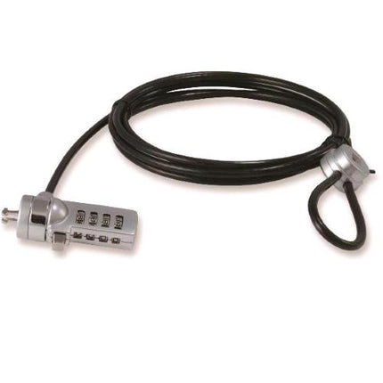 CONCEPTRONIC CAVO DIAMETRO 0.4 cm CON LUCCHETTO A COMBINAZIONE PER NOTEBOOK CON DUE CHIAVI 1.8 MT