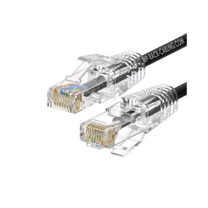 WP EUROPE CAVO DI RETE PATCH SLIM CAT 6A U UTP LSHF 1 MT NERO