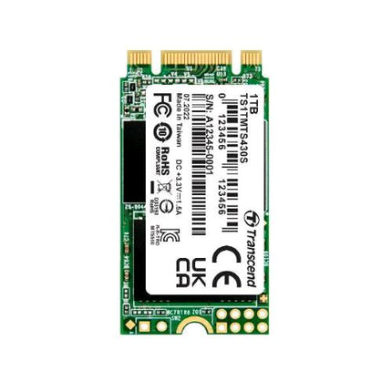 TRANSCEND 430S SSD 1.000GB M.2 2242 SATA III 3D NAND