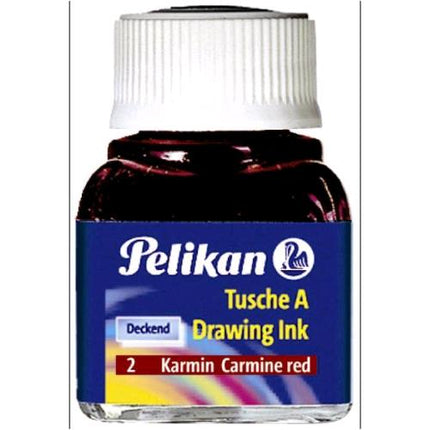 PELIKAN INCHIOSTRO CHINA 523 FLACONE DA 10 ML CARMINIO