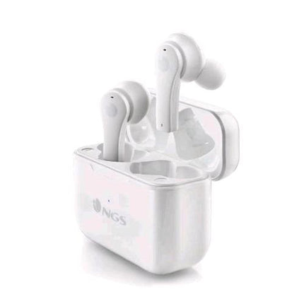 NGS ARTICA BLOOM AURICOLARI ON-EAR TWS BLUETOOTH COMANDI TOUCH CUSTODIA DI RICARICA USB-C WHITE