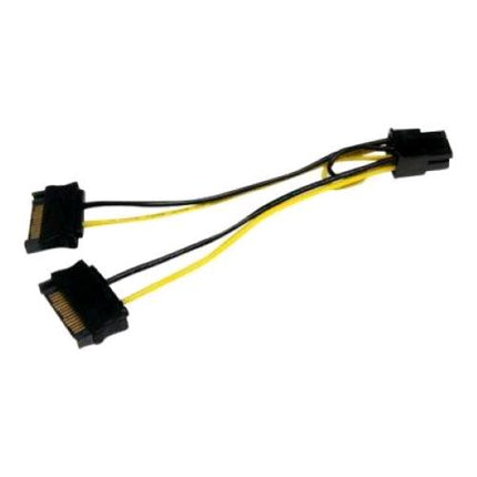 STARTECH ADATTATORE CAVO DI ALIMENTAZIONE SATA A SCHEDA VIDEO PCI EXPRESS 6 PIN DA 15 cm
