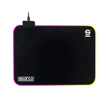 CELLY SPARCO MOUSEPAD DRIFT TAPPETINO DA GIOCO PER MOUSE CON LUCI RGB USB NERO