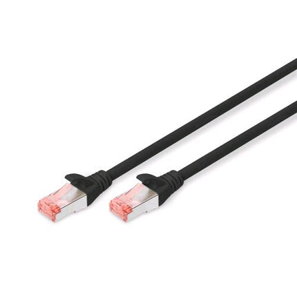 DIGITUS CAVO DI RETE PATCH S/FTP CAT 6 LSZH AWG DOPPIA SCHERMATURA 0.50 cm BLACK