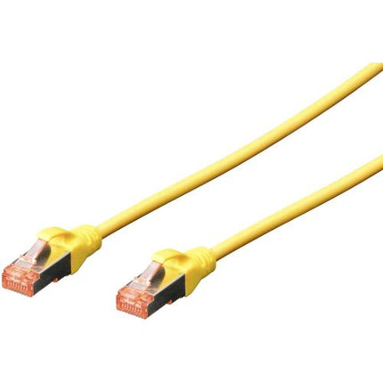 DIGITUS CAVO DI RETE PATCH S/FTP CAT 6 LSZH AWG DOPPIA SCHERMATURA 1 MT GIALLO