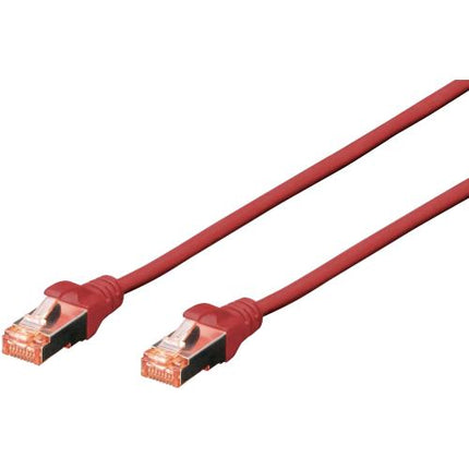DIGITUS CAVO DI RETE PATCH S/FTP CAT 6 LSZH AWG DOPPIA SCHERMATURA 1 MT ROSSO
