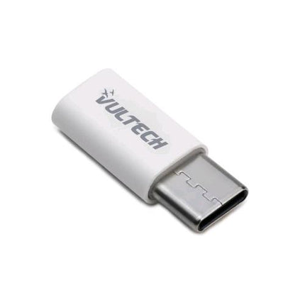 VULTECH ADP-01P ADATTATORE DA MICRO USB A USB TYPE-C BIANCO