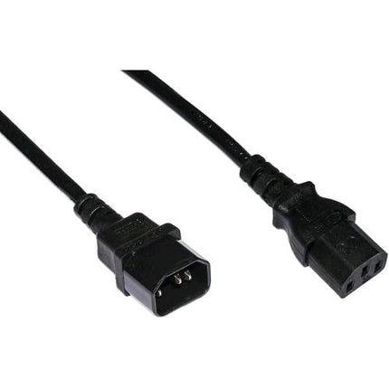 ROLINE/VALUE CAVO ALIMENTAZIONE PROLUNGA IEC C13/C14 MASCHIO/FEMMINA 1.8 MT NERO