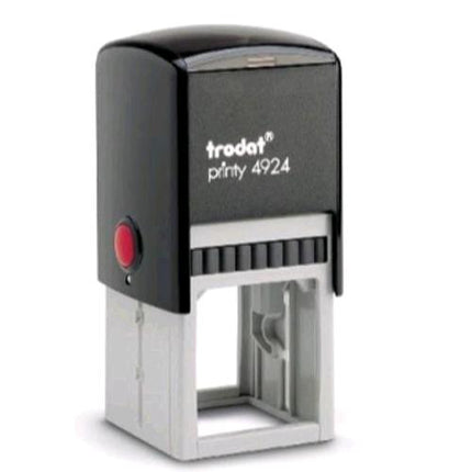 TRODAT PRINTY 4924 TIMBRO DI TESTO PERSONALIZZABILE AUTOINCHIOSTRANTE PIASTRA 40X40 mm