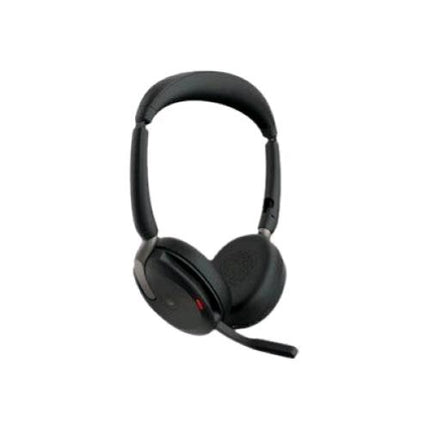 JABRA EVOLVE2 65 FLEX MS STEREO CUFFIE CON MICROFONO ON-EAR BLUETOOTH ELIMINAZIONE DEL RUMORE USB-C CERTIFICATE PER I TEAM MICROSOFT