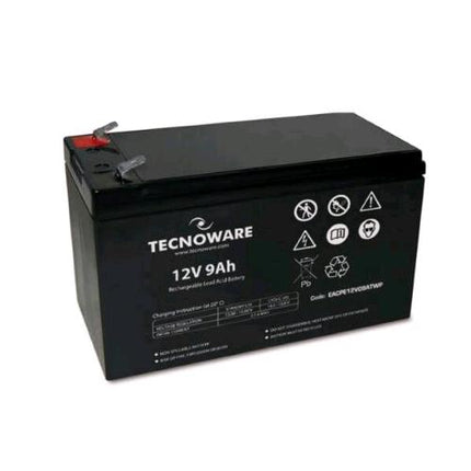 TECNOWARE EACPE12V09ATWP BATTERIA PER UPS ANTIFURTI 12V 9.0AH 151X65X94+5 CM ERMETICA AL PIOMBO