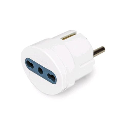 VULTECH AT-06 ADATTATORE SCHUKO TO BIPASSO 10/16A BIANCO