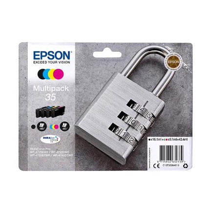 EPSON 35 MULTIPACK CARTUCCIA INK-JET ORIGINALE COLORI NERO CIANO GIALLO MAGENTA RESA STANDARD