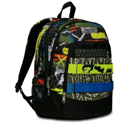 SEVEN ADVANCED FLUO BELTS BOY ZAINO IN POLIESTERE 31X43X24 CM 30 LT TASCA FRONTALE
