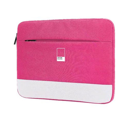 PANTONE PT-BPC001P1 SLEEVE PER NOTEBOOK FINO A 16" CHIUSURA ZIP TASCA ESTERNA IMBOTTITURA INTERNA PINK