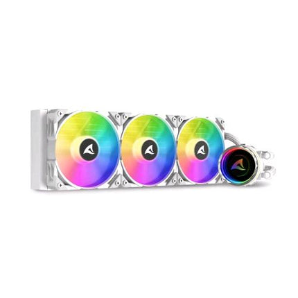 SHARKOON S90 RGB DISSIPATORE A LIQUIDO ALL-IN-ONE PER CPU 3XVENTOLE 120MM PWM RGB CON RADIATORE DA 360 MM BIANCO