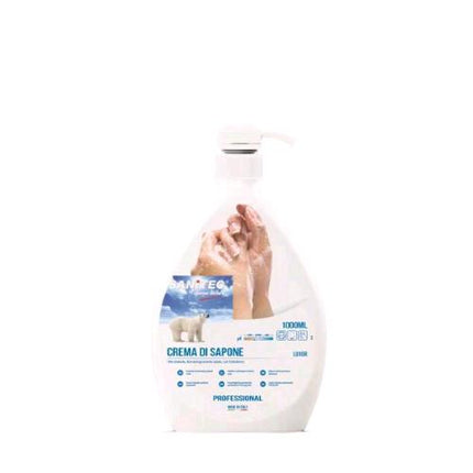 SANITEC CREMA SAPONE LIQUIDO LUXOR DERMATOLOGICAMENTE TESTATO PH 5.5 FLACONE DA 1LT CONF 6 Pz.